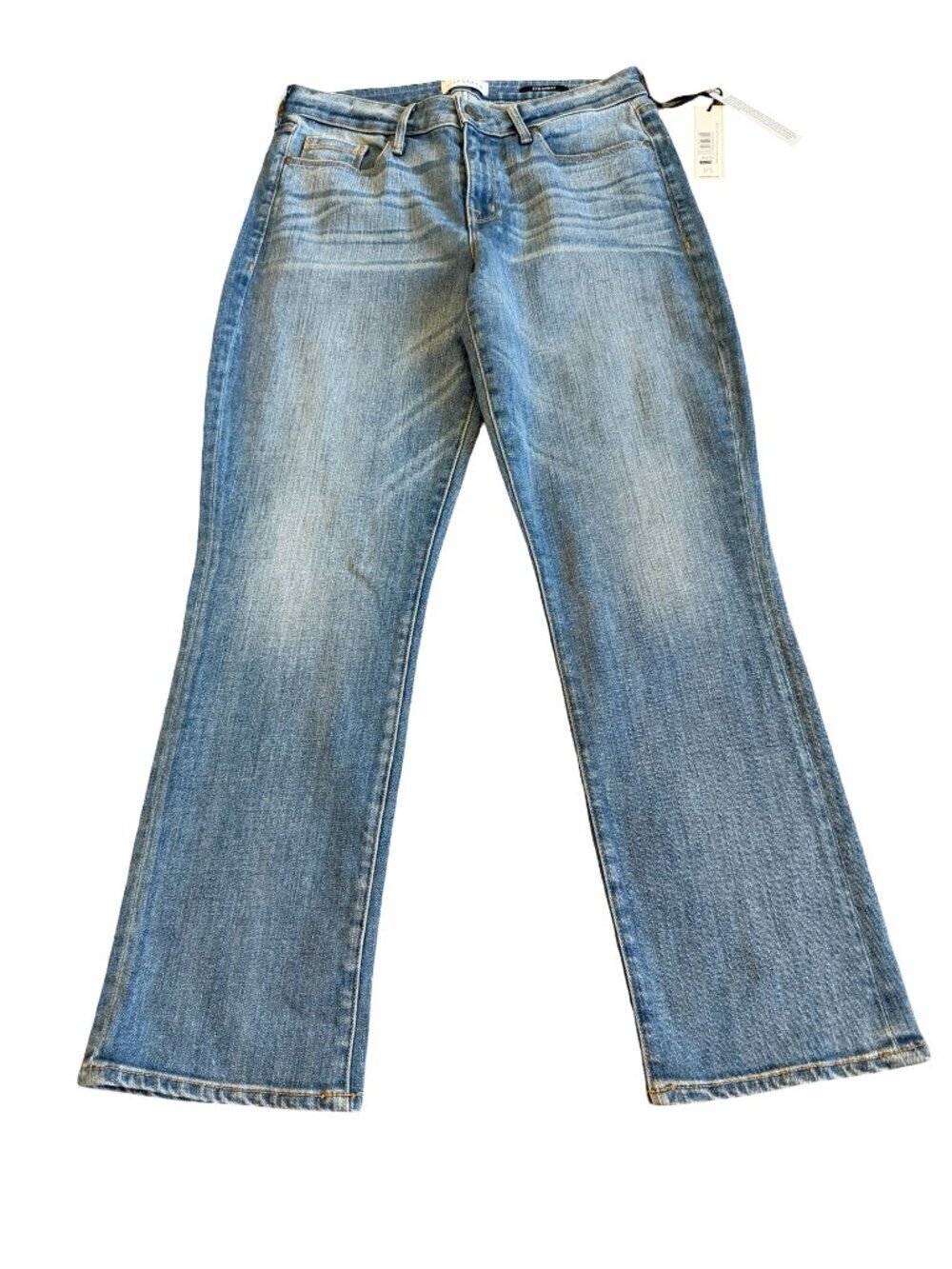 Parker Smith Courtney Cuff Crop Jeans Brentwood Wash Medium Denim Size 30 NWT